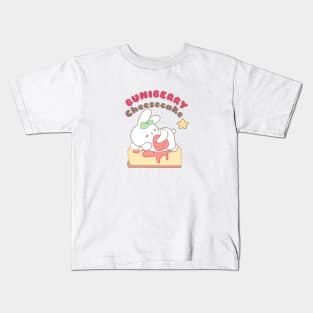 Cute bunny on Buniberry Cheesecake Kids T-Shirt